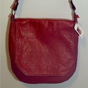 Handmade Leather Crossbody Bag by Kahlila Accessories / Riverside Studios